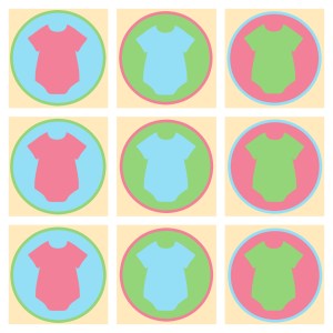 Gender Reveal Outfit Cupcake Topper