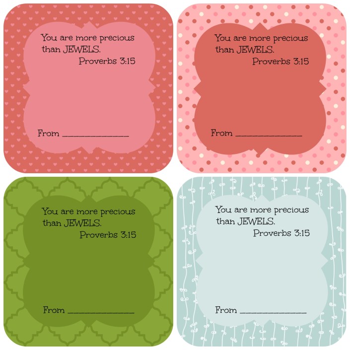 Valentines Eraser Ring Printable